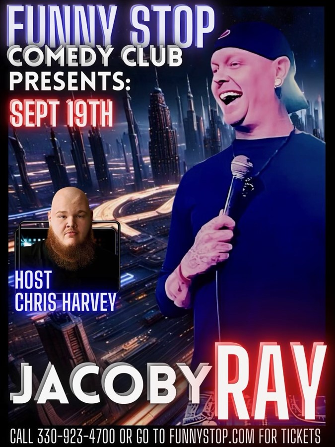 Get Information and buy tickets to Jacoby Ray - Thur. 8:00PM Show Funny Stop Comedy Club on Funny Stop