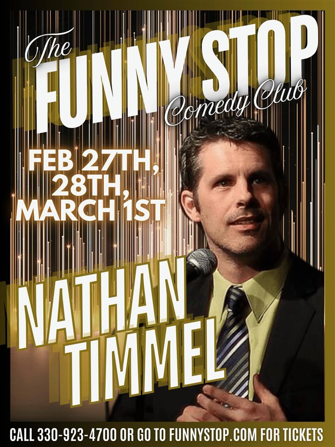 Get Information and buy tickets to Nathan Timmel - Thur. at 8:00PM Funny Stop Comedy Club on Funny Stop