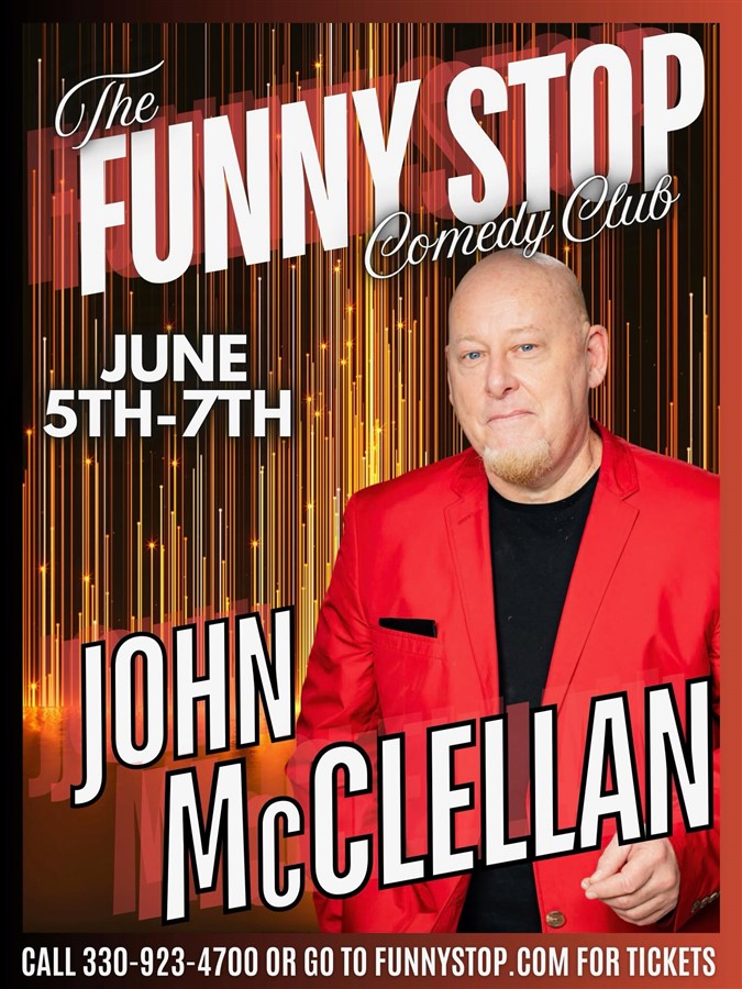 Get Information and buy tickets to John McClellan - Thur. Show Funny Stop Comedy Club on Funny Stop