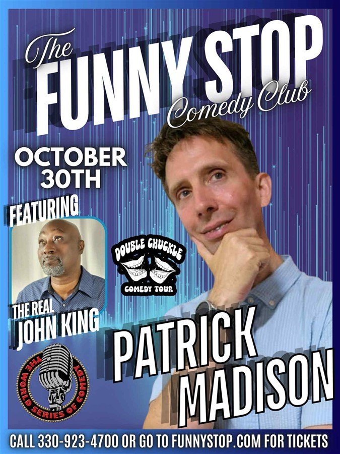 Obtenez des informations et achetez des billets pour John King and Patrick Madison - Thur. Show Double Chuckle Comedy Tour- Funny Stop Comedy Club sur Ticketor