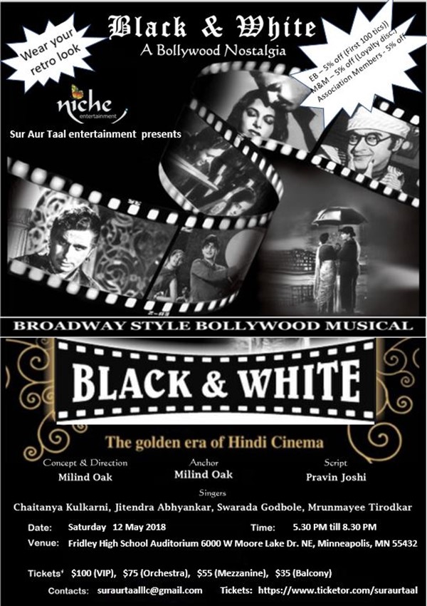 Black and White - A Bollywood Musical Broadway !
