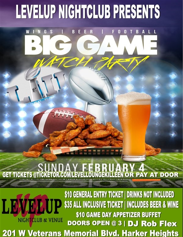 Exclusive - Super Bowl Viewing Party - Tickets - NIGHTOUT