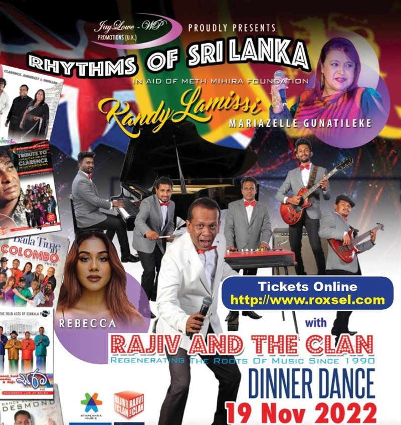 Get Information and buy tickets to RHYTHMS OF SRI LANKA - Dinner Dance  on Roxsel Tickets