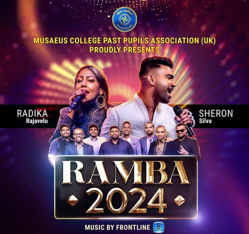 Get Information and buy tickets to RAMBA 2024 Featuring Radika Rajavelu and Sheron Silva on Roxsel Tickets